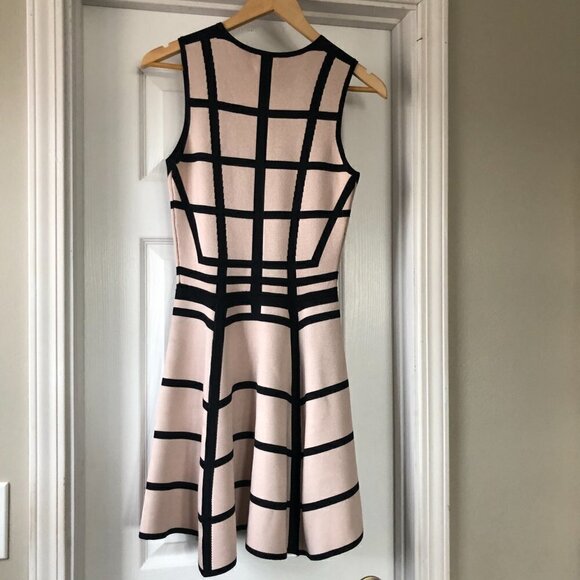 Torn by Ronny Kobo Geo Print Black Cream Dress size S - Picture 5 of 11